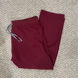 Figs XL PETITE Burgundy Livingston Pants